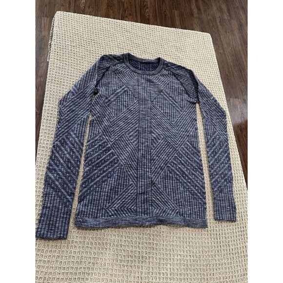 Lululemon Rest Less Pullover In Heathered Cadet Blue Size 8 - Picture 3 of 8